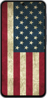 Силиконовый чехол Флаг США для Samsung Galaxy A56 - 395u-3882 изображение 