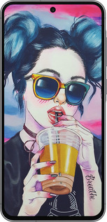 Силиконовый чехол Арт-девушка в очках для Samsung Galaxy A56 - 3994u-3882 изображение 