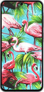 Силиконовый чехол Tropical background для Samsung Galaxy A56 - 4016u-3882 изображение 