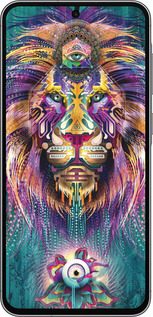 Силиконовый чехол Люминесцентный лев для Samsung Galaxy A56 - 4037u-3882 изображение 