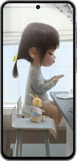 Силиконовый чехол Милая девочка с зайчиком для Samsung Galaxy A56 - 4039u-3882 изображение 