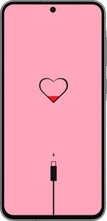 Силиконовый чехол Подзарядка сердца1 для Samsung Galaxy A56 - 4275u-3882 изображение 