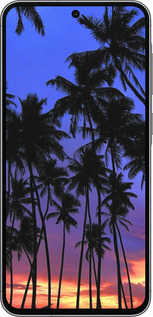 Силиконовый чехол Пальмы для Samsung Galaxy A56 - 4324u-3882 изображение 