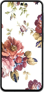 Силиконовый чехол Vintage flowers для Samsung Galaxy A56 - 4333u-3882 изображение 
