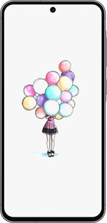 Силиконовый чехол Шарики для Samsung Galaxy A56 - 4387u-3882 изображение 