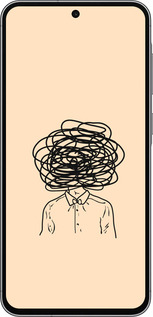 Силиконовый чехол Мысли для Samsung Galaxy A56 - 4568u-3882 изображение 