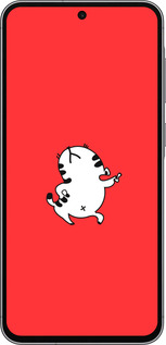 Силиконовый чехол Котик для Samsung Galaxy A56 - 4577u-3882 изображение 