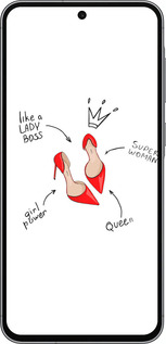 Силіконовий чехол Жінка для Samsung Galaxy A56 - 4599u-3882 изображение 