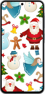 Силиконовый чехол Новогодний 1 для Samsung Galaxy A56 - 4614u-3882 изображение 