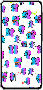 Силіконовий чехол Емоції для Samsung Galaxy A56 - 4736u-3882 изображение 