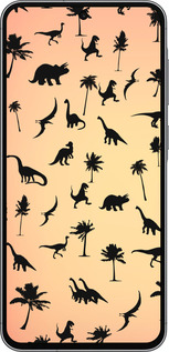 Силиконовый чехол Динозаврики 1 для Samsung Galaxy A56 - 4772u-3882 изображение 