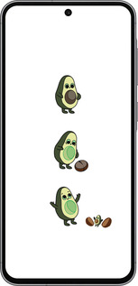 Силіконовий чехол Авокадо 1 для Samsung Galaxy A56 - 4857u-3882 изображение 