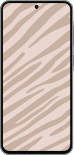 Силиконовый чехол Зебра беж для Samsung Galaxy A56 - 4875u-3882 изображение 