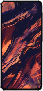 Силіконовий чехол Чорно-помаранчева абстракція для Samsung Galaxy A56 - 5340u-3882 изображение 