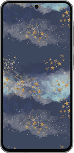 Силиконовый чехол Ночь золотые звезды для Samsung Galaxy A56 - 5421u-3882 изображение 