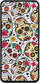 Силиконовый чехол Черепа для Samsung Galaxy A56 - 5471u-3882 изображение 