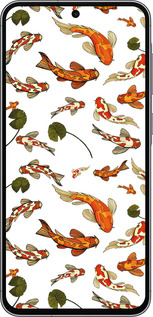 Силіконовий чехол Риби Кої для Samsung Galaxy A56 - 5535u-3882 изображение 