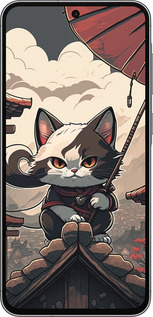 Силиконовый чехол Япония - кот на крыше для Samsung Galaxy A56 - 5582u-3882 изображение 