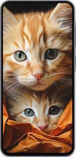 Силиконовый чехол Котики 2 для Samsung Galaxy A56 - 5664u-3882 изображение 