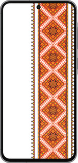 Силиконовый чехол Вышиванка 25 для Samsung Galaxy A56 - 593u-3882 изображение 