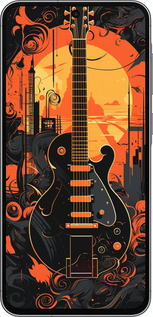 Силиконовый чехол Гитара для Samsung Galaxy A56 - 5957u-3882 изображение 