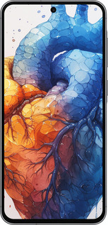 Силиконовый чехол Арт-сердце для Samsung Galaxy A56 - 6034u-3882 изображение 