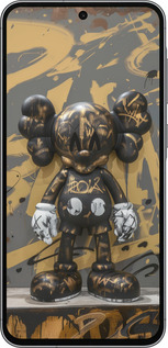 Силиконовый чехол Bronze kaws для Samsung Galaxy A56 - 6097u-3882 изображение 