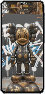 Силіконовий чехол Bronze kaws v3 для Samsung Galaxy A56 - 6099u-3882 изображение 