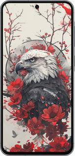 Силиконовый чехол Рубиновый орел для Samsung Galaxy A56 - 6103u-3882 изображение 