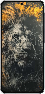 Силіконовий чехол Лев у золотих фарбах для Samsung Galaxy A56 - 6155u-3882 изображение 