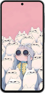 Силиконовый чехол Малышка с котами для Samsung Galaxy A56 - 6295u-3882 изображение 