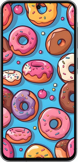 Силіконовий чехол Пончики для Samsung Galaxy A56 - 6318u-3882 изображение 