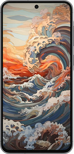 Силиконовый чехол Арт волны для Samsung Galaxy A56 - 6324u-3882 изображение 