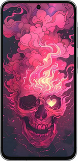Силиконовый чехол Череп арт для Samsung Galaxy A56 - 6385u-3882 изображение 