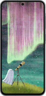 Силиконовый чехол Привидение и звезды для Samsung Galaxy A56 - 6443u-3882 изображение 