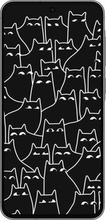 Силиконовый чехол С изображением кошек для Samsung Galaxy A56 - 6470u-3882 изображение 