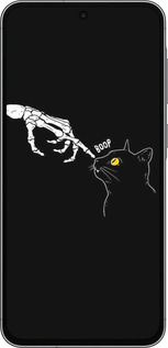 Силиконовый чехол Кошка для Samsung Galaxy A56 - 6505u-3882 изображение 