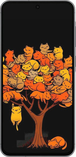 Силиконовый чехол Дерево и котики для Samsung Galaxy A56 - 6516u-3882 изображение 