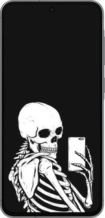 Силиконовый чехол Скелет делает Selfie для Samsung Galaxy A56 - 6535u-3882 изображение 