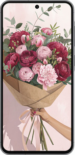 Силиконовый чехол Пионы 1 для Samsung Galaxy A56 - 6705u-3882 изображение 