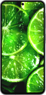 Силиконовый чехол Зелёные дольки лимона для Samsung Galaxy A56 - 852u-3882 изображение 