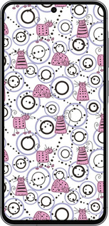 Силиконовый чехол Смешные коты для Samsung Galaxy A56 - 907u-3882 изображение 