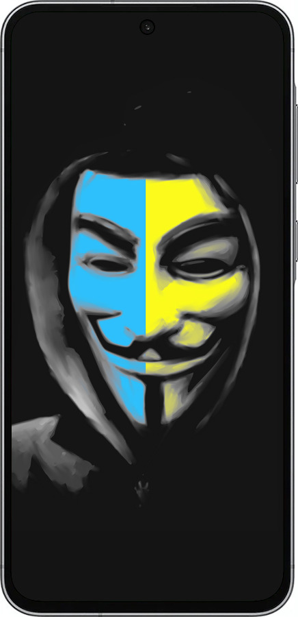 Силиконовый чехол Украинский анонимус для Samsung Galaxy A56 - 1062u-3882 изображение 