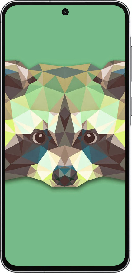 Силиконовый чехол Енот для Samsung Galaxy A56 - 1217u-3882 изображение 