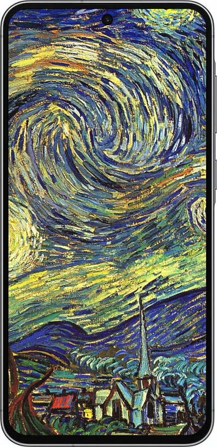 Силиконовый чехол Винсент Ван Гог. Звёздная ночь для Samsung Galaxy A56 - 163u-3882 изображение 