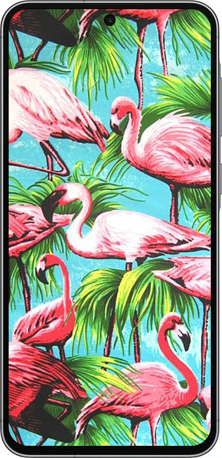 Силиконовый чехол Tropical background для Samsung Galaxy A56 - 4016u-3882 изображение 