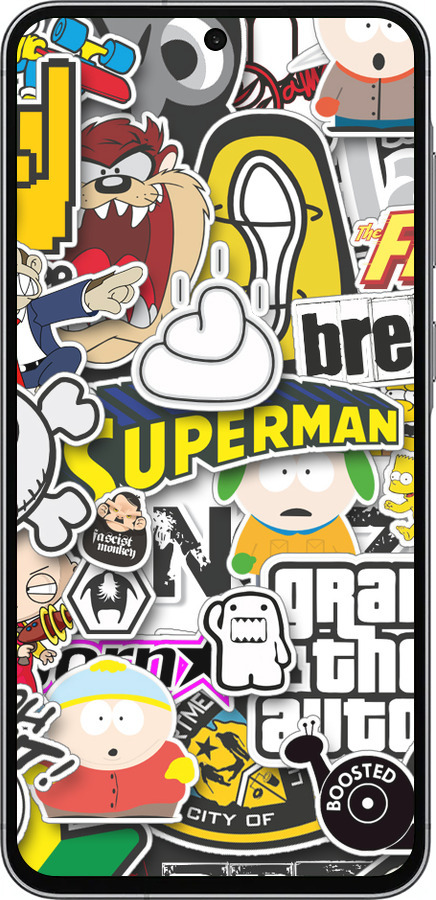 Силіконовий чехол Popular logos для Samsung Galaxy A56 - 4023u-3882 изображение 