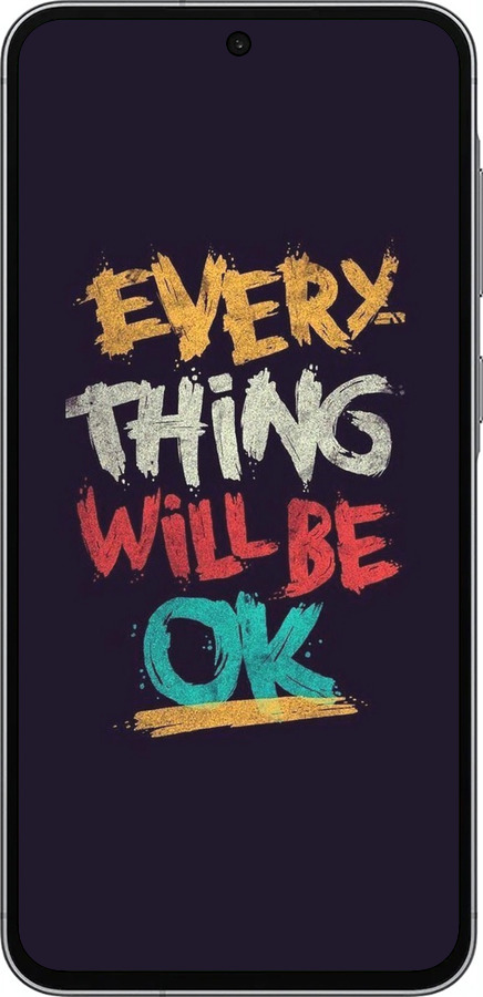 Силіконовий чехол Все буде добре для Samsung Galaxy A56 - 4068u-3882 изображение 
