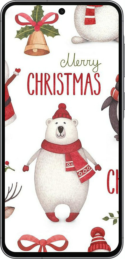 Силиконовый чехол Merry Christmas для Samsung Galaxy A56 - 4106u-3882 изображение 