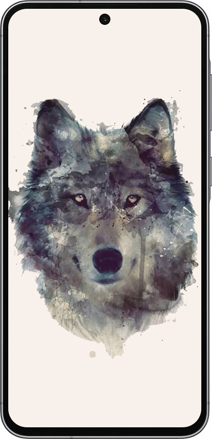 Силиконовый чехол Волк-арт для Samsung Galaxy A56 - 4163u-3882 изображение 